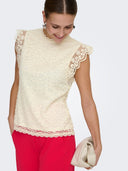 JDYLOTAS S/L LACE TOP JRS NOOS 15371696