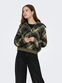 ONLMAROON LS ZIP COLLAR CARDIG AN KNT 15358211