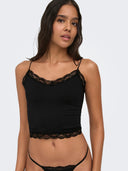 ONLVICKY LACE SEAMLESS CROPPE D TOP NOOS 15190175