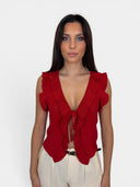 ONLMARTINE LIFE SL FRILL CARDI GAN KNT 15364832