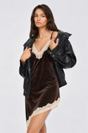 ONLEZZIA S/L ASSY VELVET LACE DRESS WVN 15383731