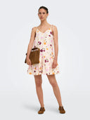 ONLSILYA S/L V-NECK SHORT DRES S WVN EX 15382516