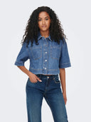 ONLCLEO LIFE SS CROP DNM SHIRT  PIM NOOS 15248584