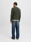 JJEEMIL KNIT CABLE CREW NECK N OOS 12278785