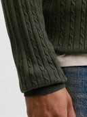 JJEEMIL KNIT CABLE CREW NECK N OOS 12278785