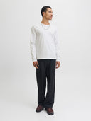 JJEORGANIC BASIC TEE LS O-NECK  NOOS 12279538