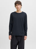 JJEORGANIC BASIC TEE LS O-NECK  NOOS 12279538