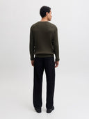 JJEEMIL KNIT CABLE CREW NECK N OOS 12278785