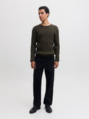 JJEEMIL KNIT CABLE CREW NECK N OOS 12278785