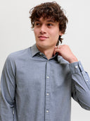 JJEFIELD MELANGE SHIRT LS SN 12298562