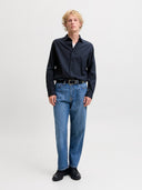 JJEFIELD MELANGE SHIRT LS SN 12298562
