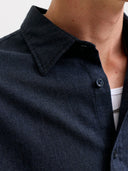 JJEFIELD MELANGE SHIRT LS SN 12298562