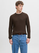 JJEEMIL KNIT CABLE CREW NECK N OOS 12278785