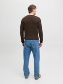 JJEEMIL KNIT CABLE CREW NECK N OOS 12278785