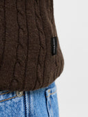JJEEMIL KNIT CABLE CREW NECK N OOS 12278785