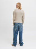 JJEEMIL KNIT CABLE CREW NECK N OOS 12278785