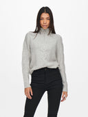 JDYANDREA L/S ZIP CABLE PULLOV E KNT NOOS 15242811