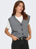 JDYSUPER S/L V-NECK VEST KNT N OOS 15354100