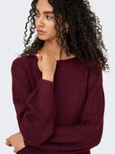 JDYWHITNEY MEGAN L/S BOAT DRES S KNT NOOS 15234103