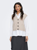 JDYSUPER S/L V-NECK VEST KNT N OOS 15354100