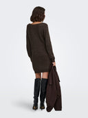 JDYWHITNEY MEGAN L/S BOAT DRES S KNT NOOS 15234103