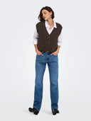 JDYSUPER S/L V-NECK VEST KNT N OOS 15354100