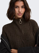 JDYANDREA L/S ZIP CABLE PULLOV E KNT NOOS 15242811