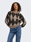 JDYBIANKA L/S ARGYLE PULLOVER KNT NOOS 15381327