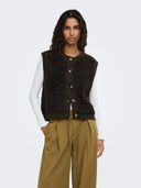JDYEIRA LIFE S/L ON BUTTON VES T KNT NOOS 15359800