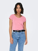 ONLSILVERY S/S V NECK LUREX TO P JRS NOOS 15136069