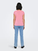 ONLSILVERY S/S V NECK LUREX TO P JRS NOOS 15136069