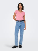 ONLSILVERY S/S V NECK LUREX TO P JRS NOOS 15136069