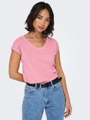 ONLSILVERY S/S V NECK LUREX TO P JRS NOOS 15136069