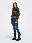 ONLMAROON LS ZIP COLLAR CARDIG AN KNT 15358211