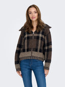 ONLMAROON LS ZIP COLLAR CARDIG AN KNT 15358211