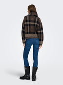 ONLMAROON LS ZIP COLLAR CARDIG AN KNT 15358211