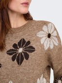 ONLFREESIA LS FLOWER O-NECK KN T NOOS 15341925