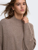 ONLMARY LS HIGH NECK SLIT KNT NOOS 15379251