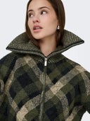 ONLMAROON LS ZIP COLLAR CARDIG AN KNT 15358211