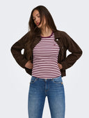 ONLVAL S/S O-NECK STRIPE TOP J RS 15380215