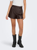 ONLSMOOTH HW FAUX LEA SHORTS C C PNT 15351265