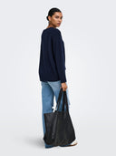 ONLALIVIA LS HIGH-LOW O-NECK N OOS KNT 15383977