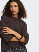 ONLEVIE LS LACE MIX O-NECK KNT 15382505