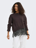ONLEVIE LS LACE MIX O-NECK KNT 15382505