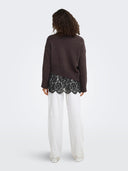 ONLEVIE LS LACE MIX O-NECK KNT 15382505