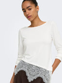 ONLLAILA L/S LACE MIX TOP JRS NOOS 15384850
