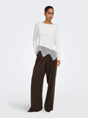 ONLLAILA L/S LACE MIX TOP JRS NOOS 15384850