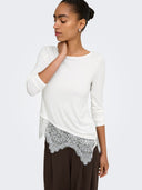 ONLLAILA L/S LACE MIX TOP JRS NOOS 15384850