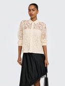 ONLBIRUN L/S LACE SHIRT WVN 15380416