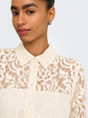ONLBIRUN L/S LACE SHIRT WVN 15380416